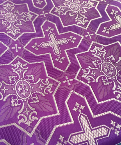 Ткань для пошива облачений фиол