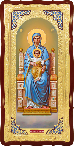 Пресвятая Богородица на троне